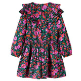 Vidaxl Kinderkleid mit langen Ärmeln 140 hellrosa