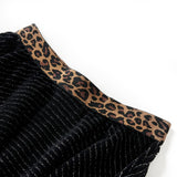 Vidaxl Children's skirt with leopard waistaard band 104 Black