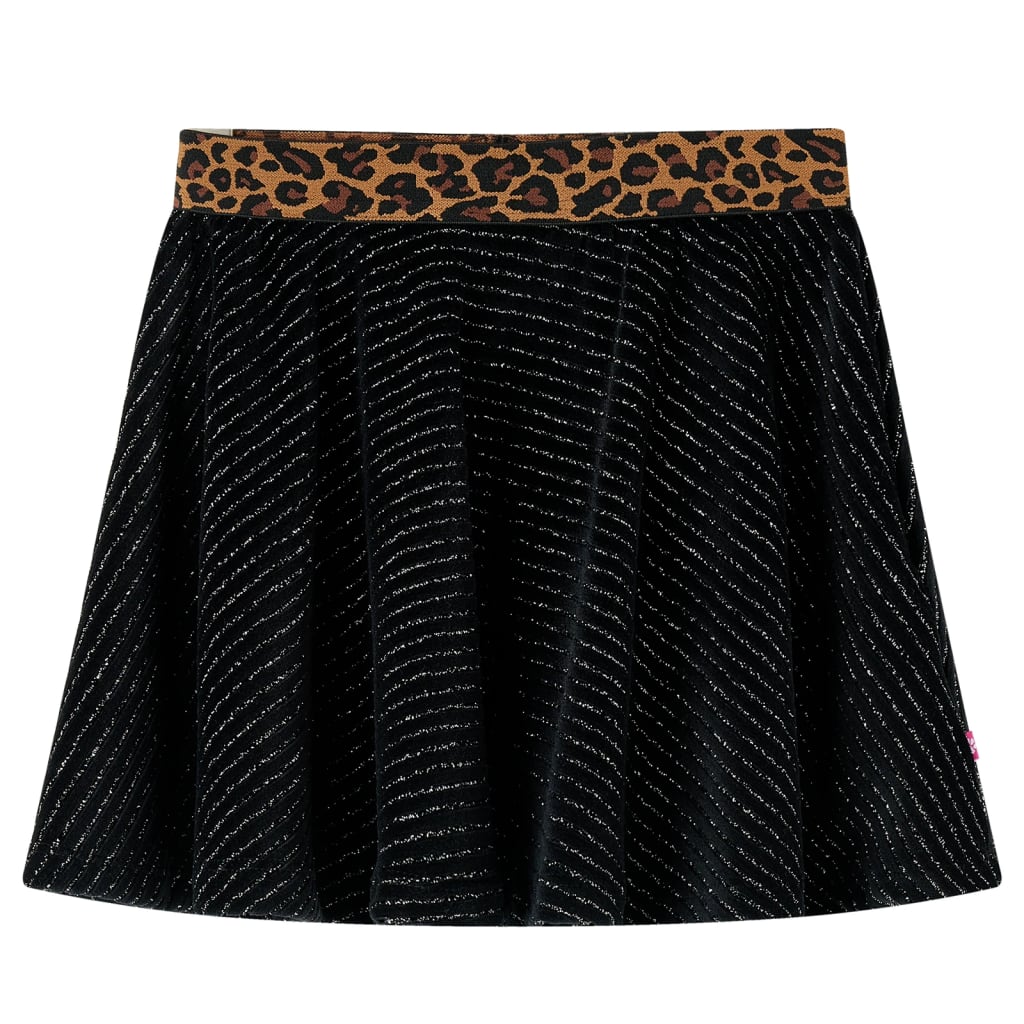 Vidaxl -Kinderrock mit Leopard Weste Band 116 Black