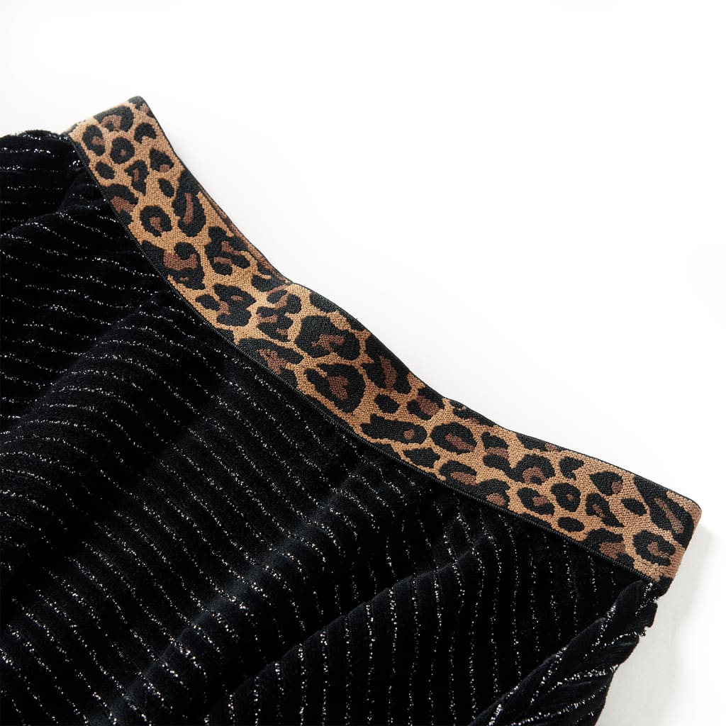 Vidaxl -Kinderrock mit Leopard Weste Band 116 Black