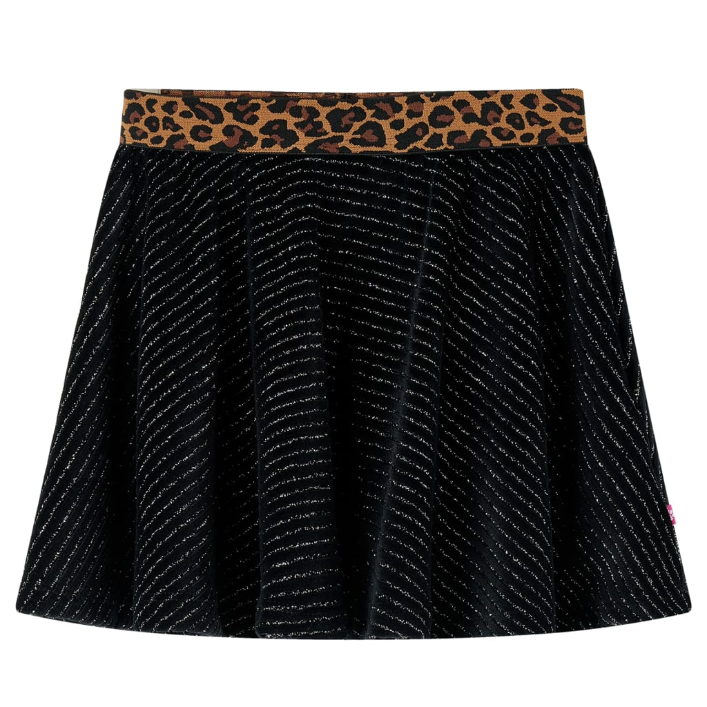 Vidaxl -Kinderrock mit Leopard Weste Tire 128 Schwarz