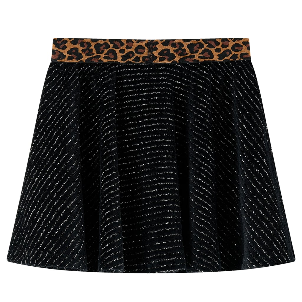 Vidaxl -Kinderrock mit Leopard Weste Band 140 Schwarz
