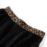 Vidaxl -Kinderrock mit Leopard Weste Band 140 Schwarz
