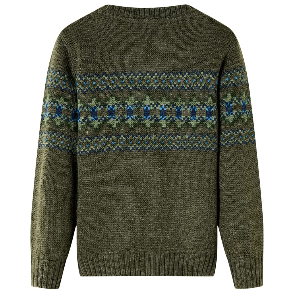 Vidaxl Kinderpullover gestrickt 116 Kakikentig
