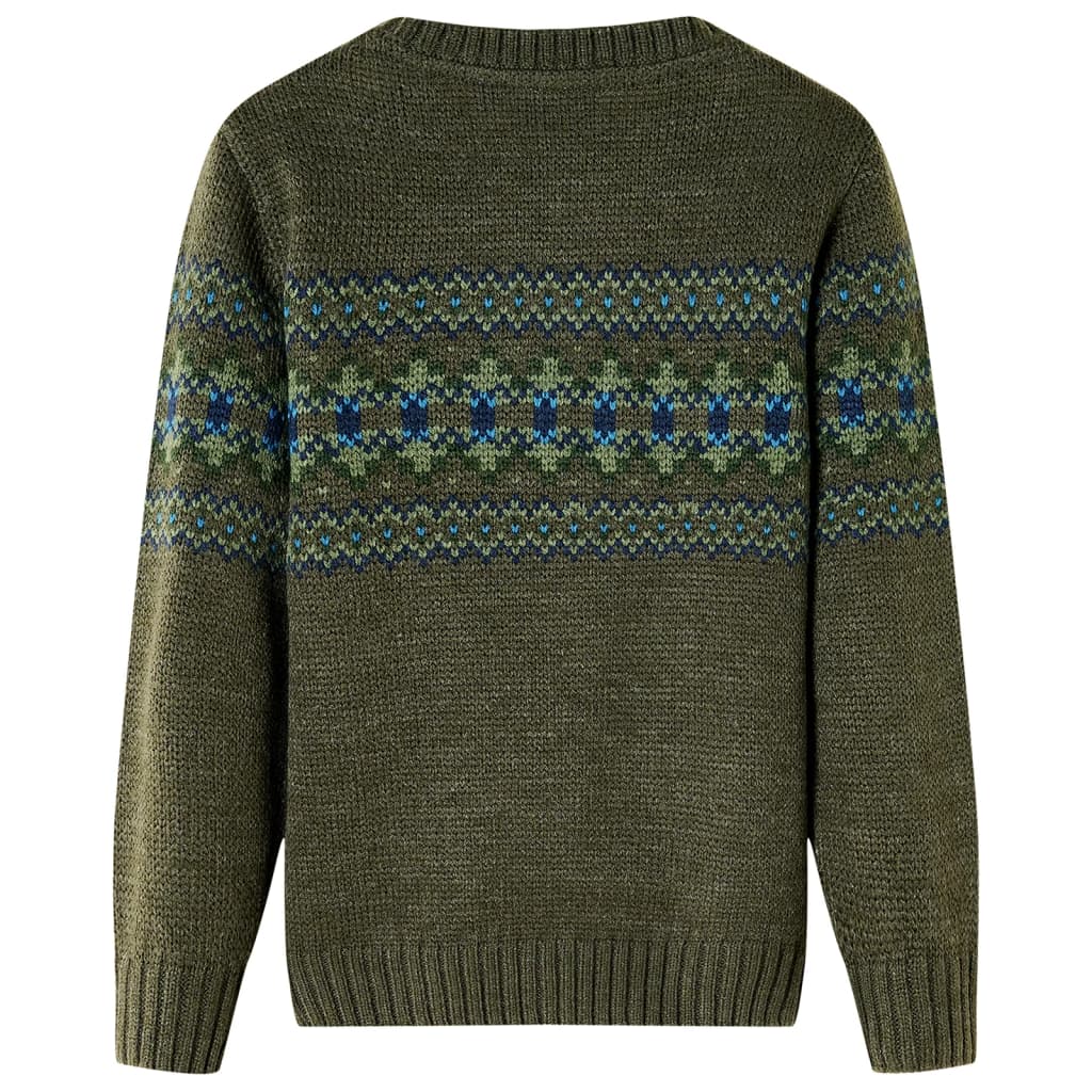 Vidaxl Kinderpullover gestrickt 140 Kakikikentre