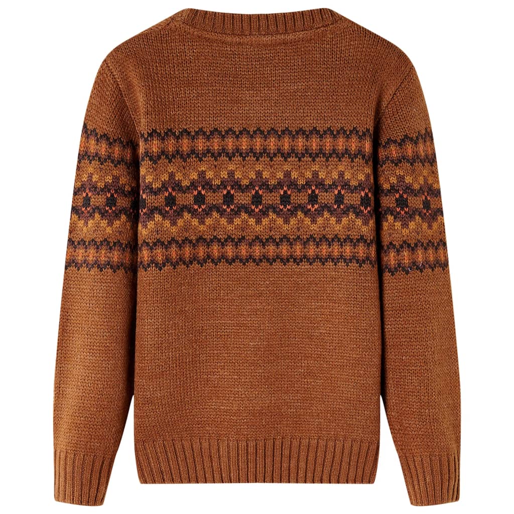 Vidaxl Séter para niños Knitt 92 Cognac Colored