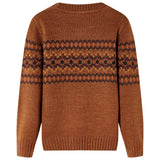 Vidaxl Séter para niños Knitt 92 Cognac Colored
