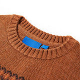 Vidaxl Séter para niños Knitt 128 Cognac Colored