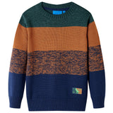 Vidaxl suéter para niños tejido 116 multicolor