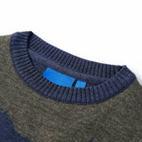 Vidaxl Kinderpullover gestrickt 92 Marineblau