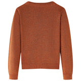 Vidaxl Kinderweste gestrickt 104 Cognac gefärbt