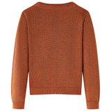 Vidaxl Children's vest Knitted 128 Cognac colored