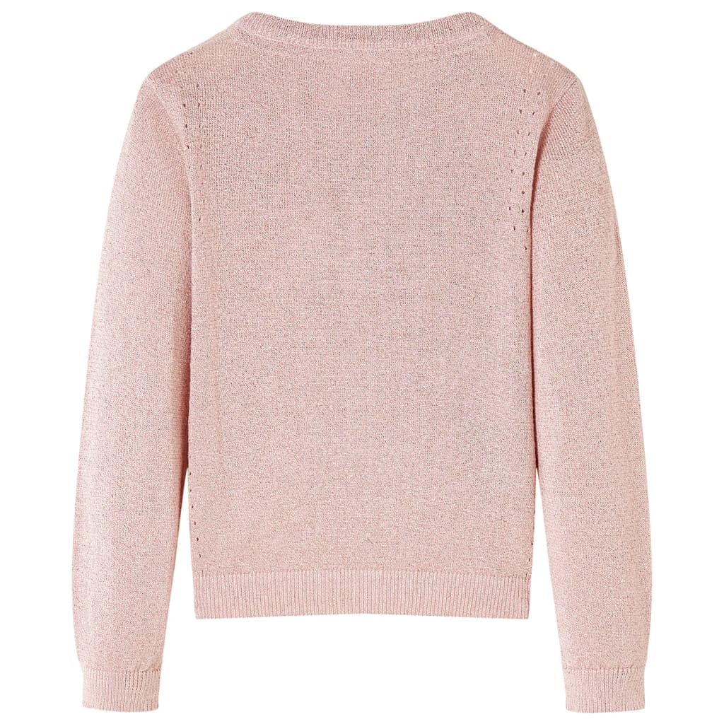 Vidaxl Kinderweste gestrickt 92 weiches Rosa