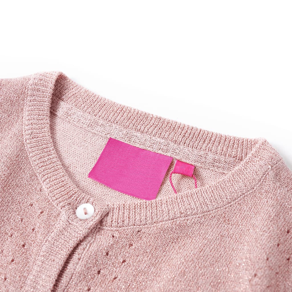 Vidaxl Children's Vest Knitted 104 Pink Soft