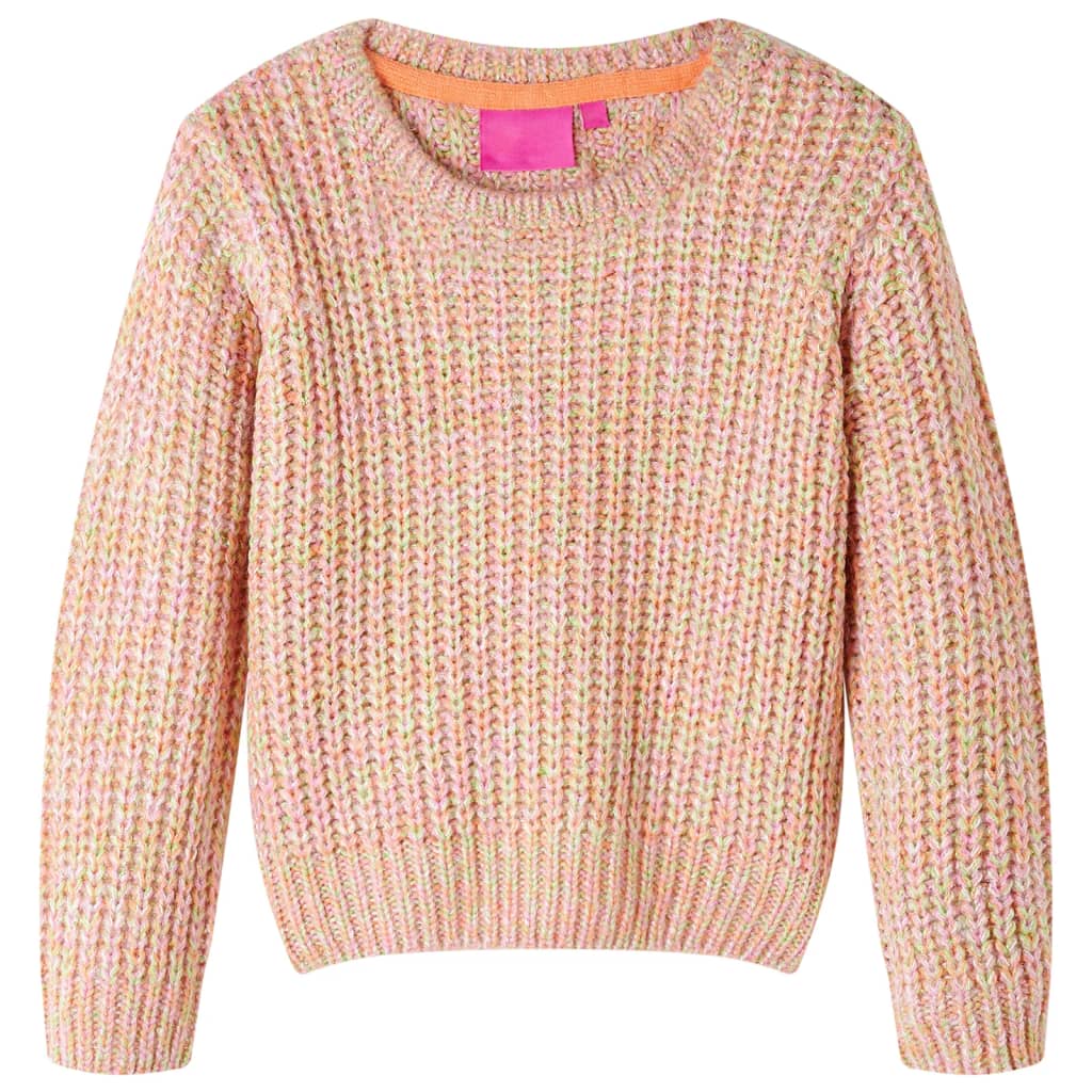 Vidaxl Child's Pull tricoté 92 rose doux