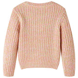 Vidaxl Child's Pull tricoté 116 rose doux