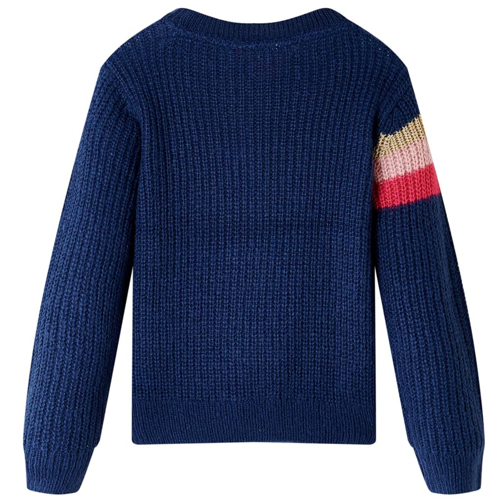 Vidaxl Children's sweater knitted 92 Navy blue