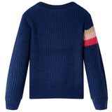 Vidaxl Children's sweater knitted 128 navy blue