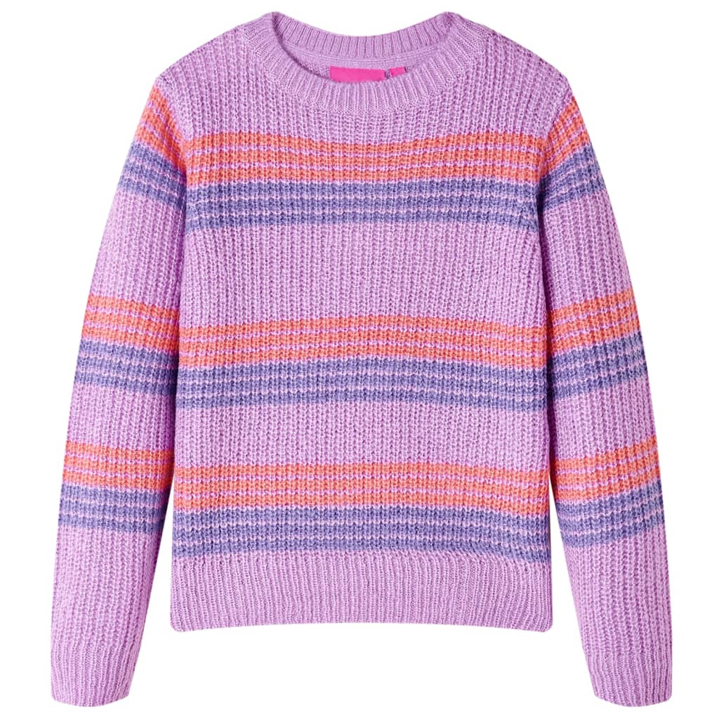 Vidaxl Kanner Pulloverkesser mat Sträifen 92 lilac a rosa