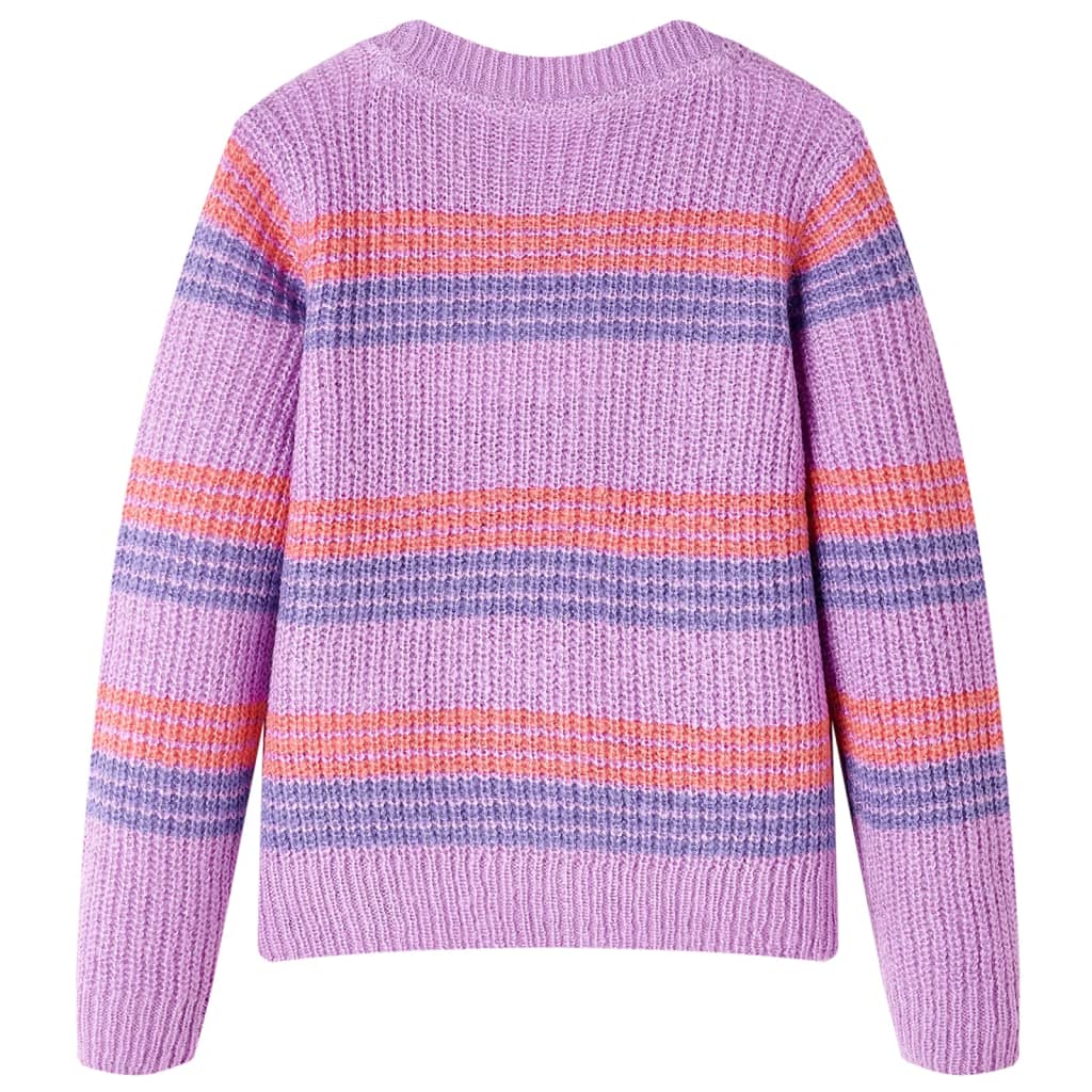 Vidaxl Kanner Pulloverkesser mat Sträifen 92 lilac a rosa