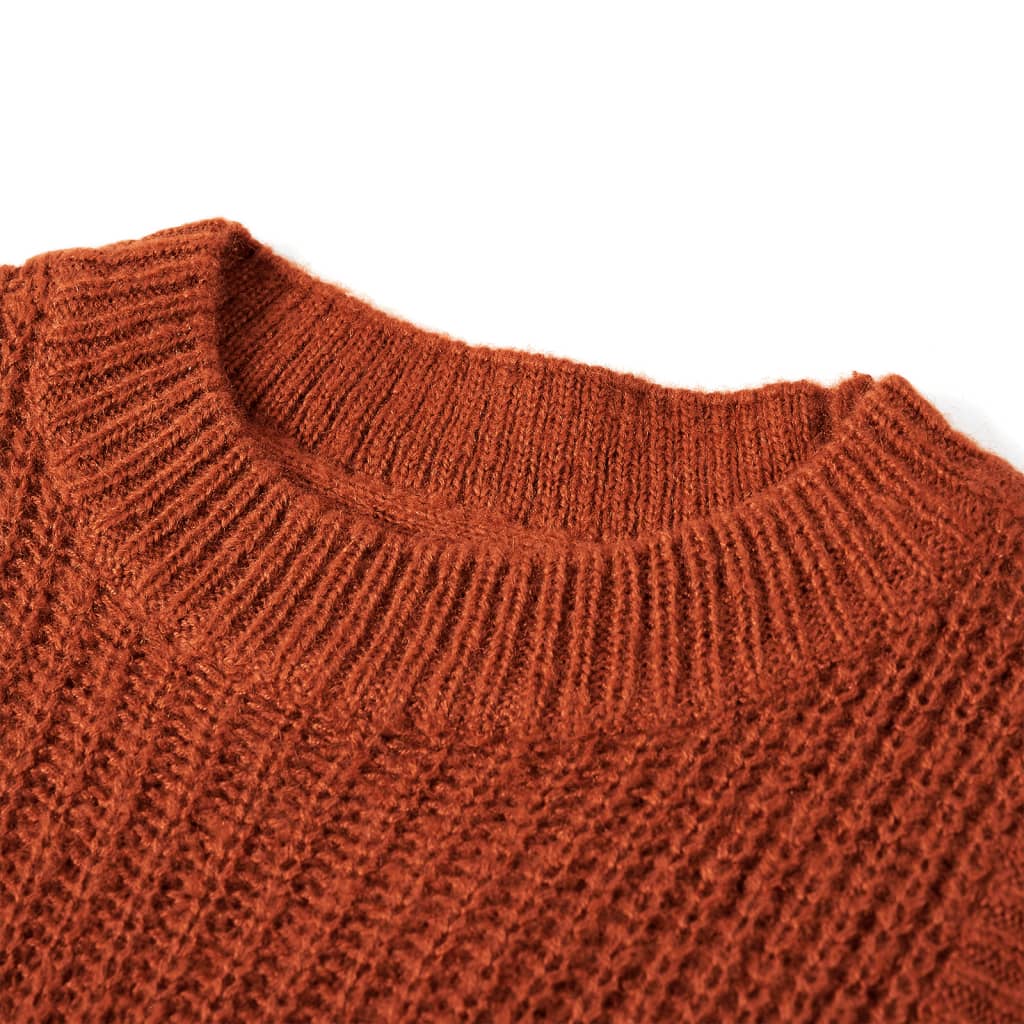 Vidaxl Kindenspencer Knitted 128 Cognac colored