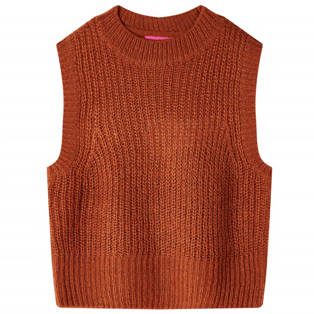 Vidaxl Kindenspencer Knitted 140 Cognac colored
