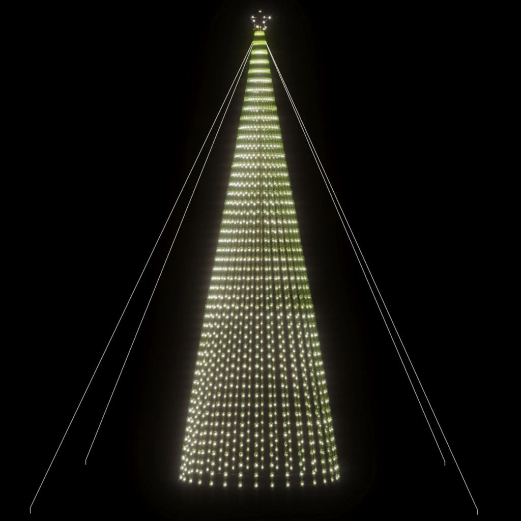 Vidaxl LED Árbol de Navidad 1544 LED 500 cm de blanco frío