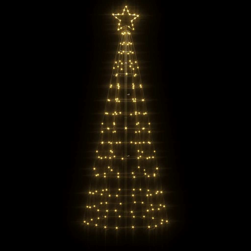 Vidaxl LED Christmas tree with spikes 220 LEDs Warm white 180 cm