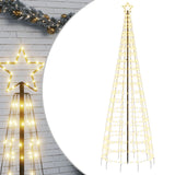 Vidaxl LED Christmas tree with spikes 570 LEDs Warm white 300 cm