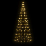 Vidaxl LED Christmas tree at Vlagmast 200 LEDs Warm White 180 cm