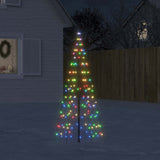 Vidaxl LED Christmas tree on flagpole 200 LEDs colorful 180 cm