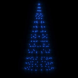 VidaXL LED Christmas tree at Vlaggenmast 200 LEDs 180 cm Blue