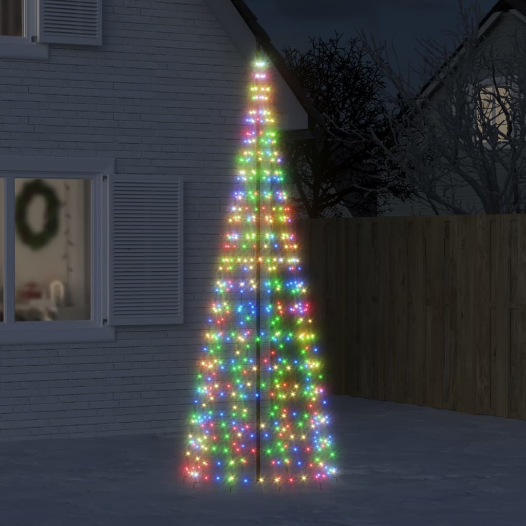 Vidaxl Light cone with ground pins 550 Multicolored LEDs 300 cm