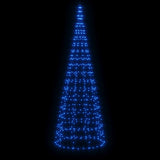 Vidaxl Light cone on flagpole 550 blue LEDs 300 cm
