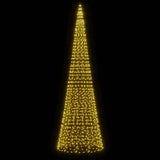 Vidaxl LED Christmas tree at Vlaggenmast 1534 LEDs Warm White 500 cm