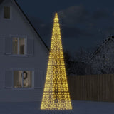 Vidaxel huet de Chrëschtbeemum op Vlaegogstmast 1534 LEDS waarm 500 cm
