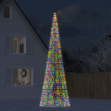 Vidaxl Light Cone su flagpole 1534 LED multicolore 500 cm