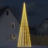 VIDAXL LED -Weihnachtsbaum am Flaggmast 3000 LEDs warmes Weiß 800 cm