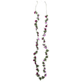 Vidaxl Christmas garlands with flowers 6 st 250 cm Spring light purple