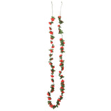 Vidaxl Christmas garlands with flowers 6 st 250 cm spring red