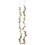 Vidaxl Christmas garlands with flowers 6 st 250 cm spring sunset red