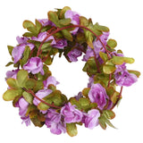 Vidaxl Weihnachtsgirlanden mit Blumen 6 ST 250 cm hellviolett