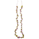 Vidaxl Weihnachtsgirlanden mit Blumen 6 ST 250 cm hellviolett
