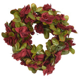 Vidaxl Christmas garlands with flowers 6 st 250 cm wine red