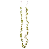 Vidaxl Christmas garlands with flowers 6 st 250 cm white