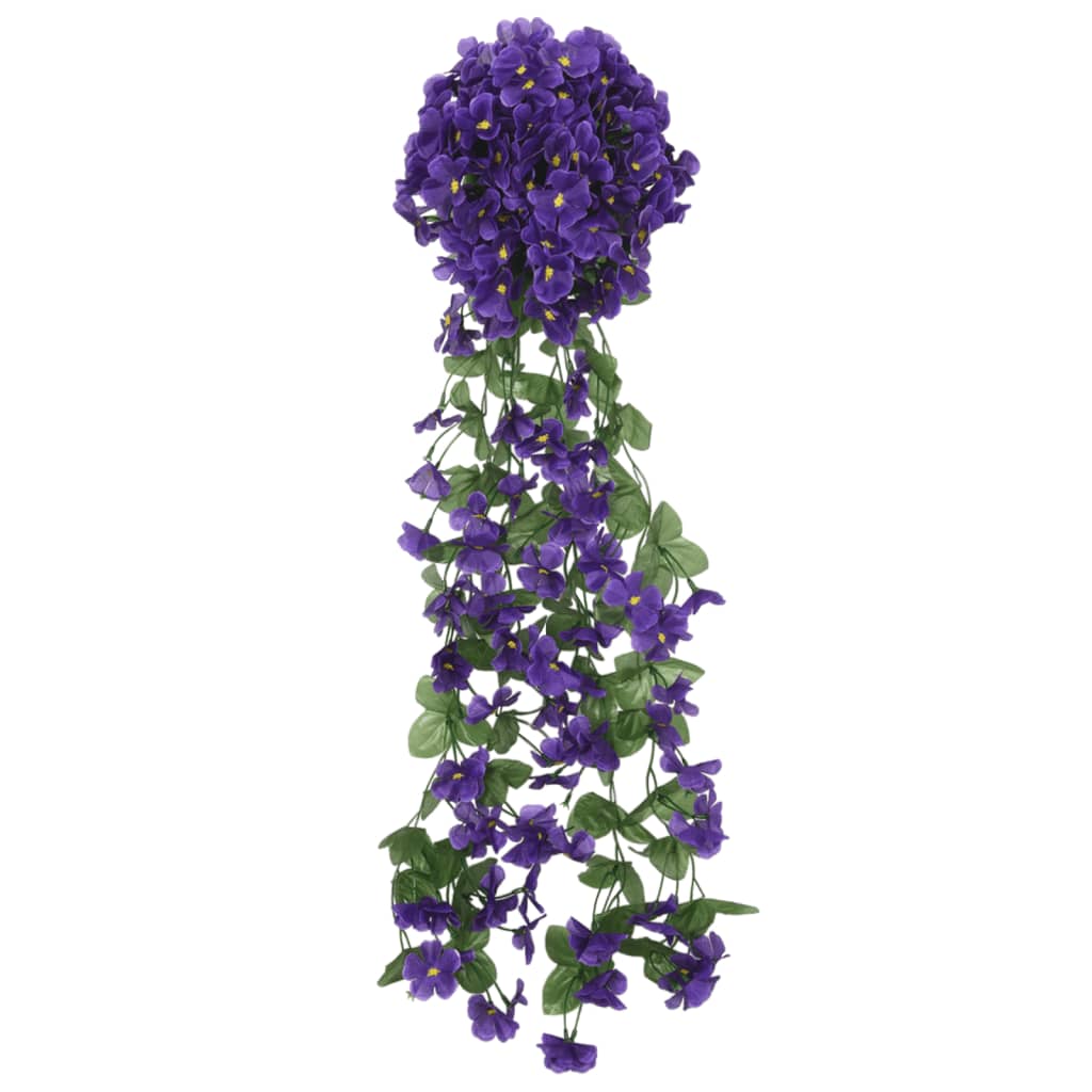 Bidaxl julkransar med blommor 3 st 85 cm mörk lila
