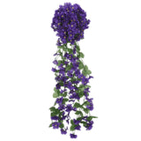 Bidaxl julkransar med blommor 3 st 85 cm mörk lila