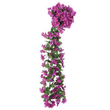 Vidaxl Christmas garlands with flowers 3 st 85 cm light purple