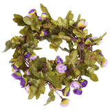 Vidaxl Christmas garlands with flowers 6 st 215 cm light purple