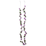 Vidaxl Weihnachtsgirlanden mit Blumen 6 St 240 cm hellviolett